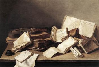 讓 達維德玆 德 希姆 Still-Life of Books